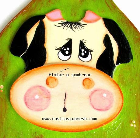 Cómo pintar una vaquita en madera