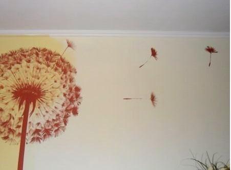 Cómo hacer un dibujo decorativo en una pared