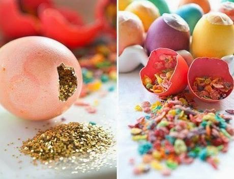 Cómo hacer huevos con confeti