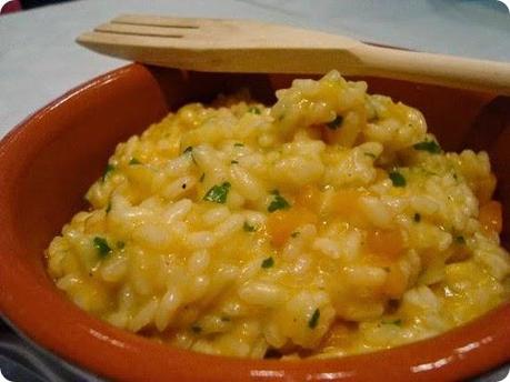 Risotto alla zucca, limone verdello e profumo di finocchio