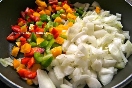 LASAÑA DE VERDURAS Y ACEITUNAS