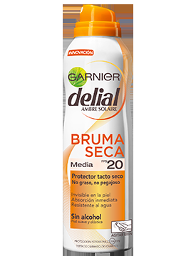 Protector solar: Bruma seca de Delial (Garnier) Protector solar: Bruma seca de Delial (Garnier)
