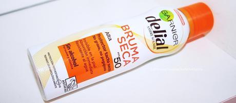 Protector solar: Bruma seca de Delial (Garnier)