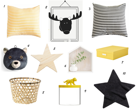 INSPIRACIÓN PARA EL DORMITORIO DEL BEBÉ CON AMARILLO