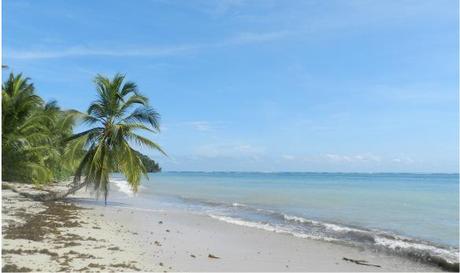 Playa paradisíaca del Caribe de Costa Rica