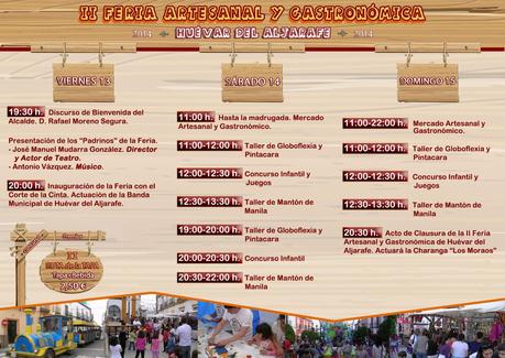PROGRAMACIÓN II FERIA ARTESANAL Y GASTRONÓMICA DE HUÉVAR DEL ALJARAFE