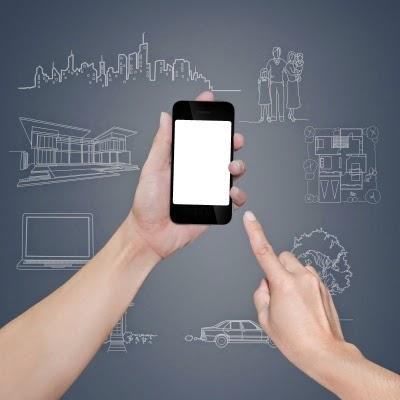 Móvil con Foursquare