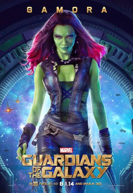 Gamora, Star-Lord y Drax, también tienen su póster en 'Guardianes de la Galaxia'