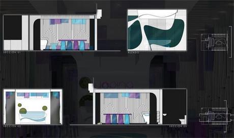 A-cero Projects A-cero presenta una propuesta de interiorismo para los locales de una franquicia hostelera.