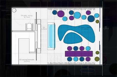 A-cero Projects A-cero presenta una propuesta de interiorismo para los locales de una franquicia hostelera.