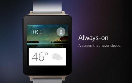 El LG G Watch incluirá la funcionalidad Always-onm