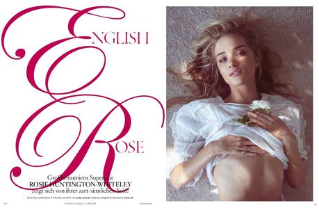 English Rose [Rosie Huntington-Whiteley por Camilla Akrans]