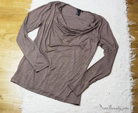 Blusa chocolate H&M