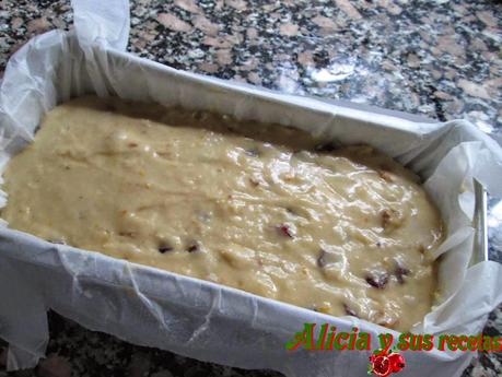 PAN DULCE DE ARÁNDANOS Y NUECES