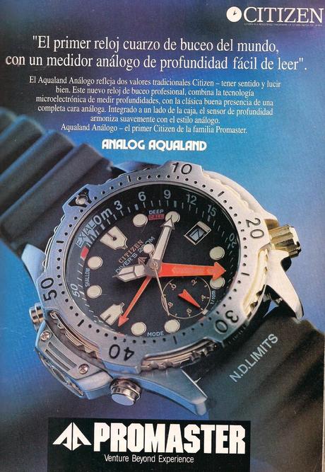 REVISTA AMIGOS VOLANDO: RELOJ CITIZEN PROMASTER ANALOG AQUALAND.