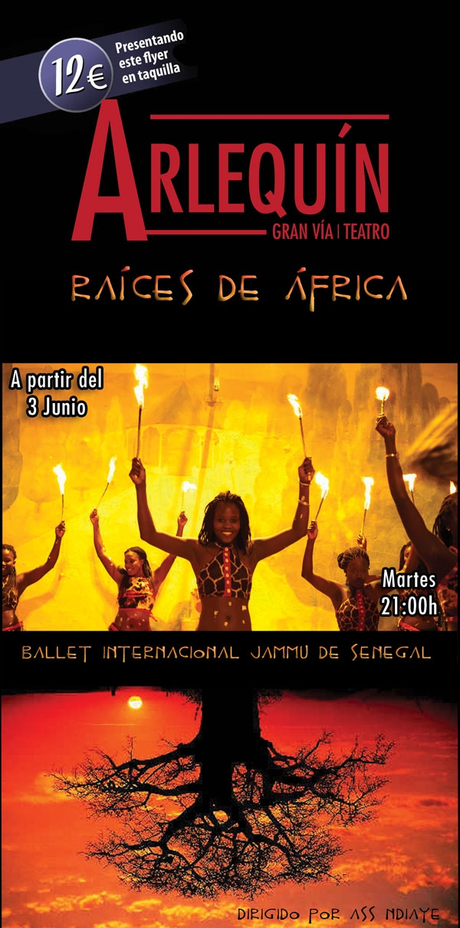 RAÍCES DE ÁFRICA. BALLET INTERNACIONAL JAMMU DE SENEGAL LLEGA AL TEATRO ARLEQUÍN