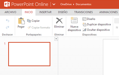 Entrar en Outlook y crear una presentacion PowerPoint