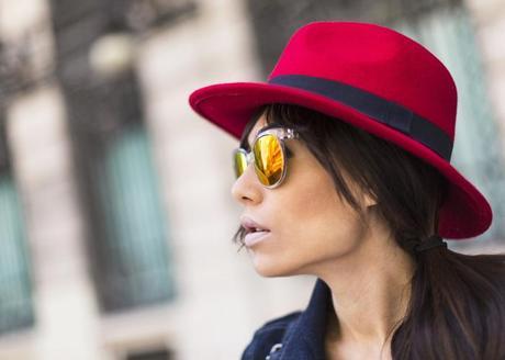 street style barbara crespo red pencil dress hat fashion blogger outfit blog de moda