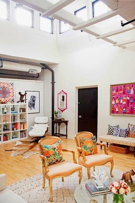 Decoración ecléctica en un loft Decoración ecléctica en un loft
