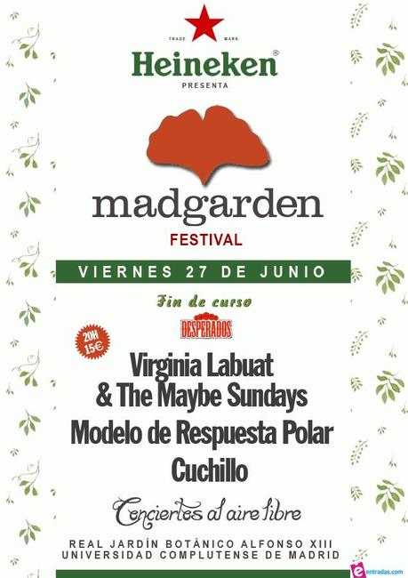 MadGarden Festival 2014: Modelo de Respuesta Polar, Cuchillo y Virginia Labuat & The Maybe Sundays