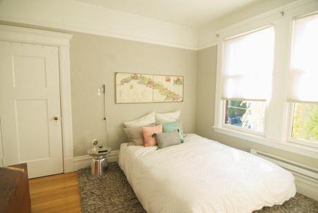 LA SENCILLEZ DE UN DORMITORIO EN TONOS PASTEL