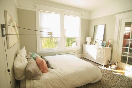 LA SENCILLEZ DE UN DORMITORIO EN TONOS PASTEL