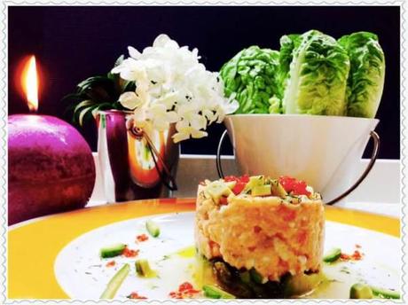 Tartar de salmón y aguacate