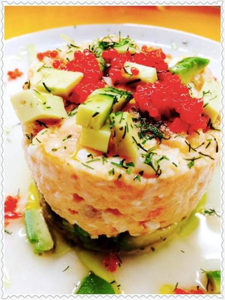 Tartar de salmón fresco