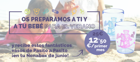 nonabox descuento 50% un precio especial y vasos de regalo