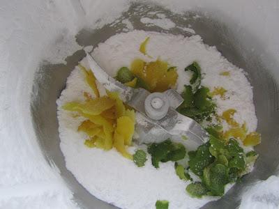 Helado de lima-limón (Bajo en grasas y sin heladera)