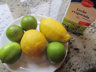 Helado de lima-limón (Bajo en grasas y sin heladera)