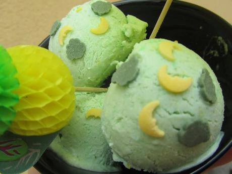 Helado de lima-limón (Bajo en grasas y sin heladera)