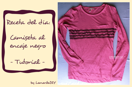 Post Invitado: DIY Camiseta al encaje negro de Lamarita