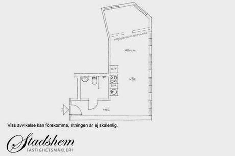 Minipiso diáfano de 39 m2
