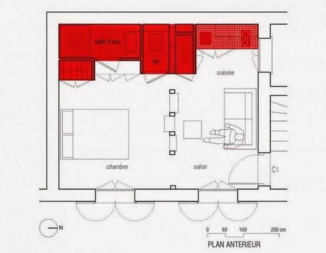 Minipiso parisino de 25 m2