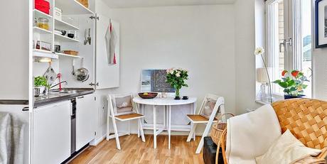 21 m2 de minipiso escandinavo