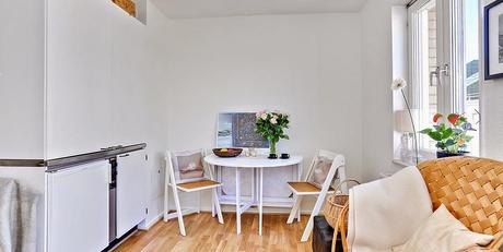 21 m2 de minipiso escandinavo