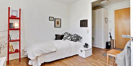 21 m2 de minipiso escandinavo