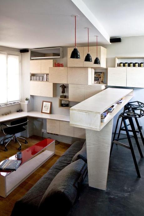 Minipiso en París de 16 m2