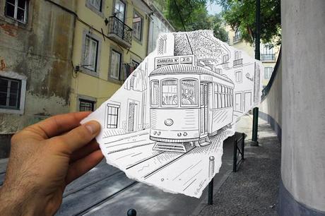 Artista visual fotografía dibujo Ben Heine tramvia
