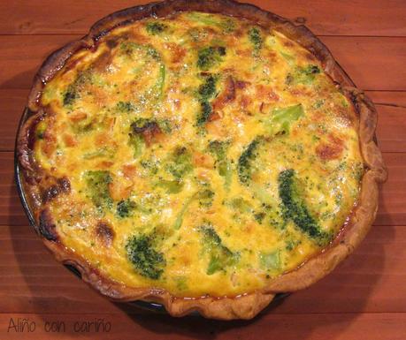 QUICHE DE BRÓCOLI Y SALMÓN AHUMADO