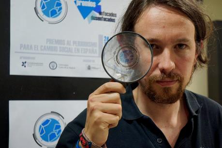 Pablo Iglesias, el blanco de periodistas.