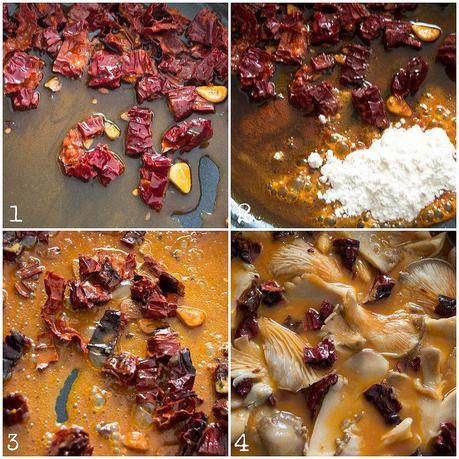 Setas Ostra en Salsa picante PicMonkey Collage