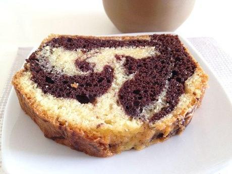 recetas postres caseros recetas para el café recetas fáciles y rápidas recetas delikatissen bizcocho yogur soja bizcocho vainilla y chocolate Bizcocho marmolado de soja bizcocho marmolado bizcocho fácil y rápido 