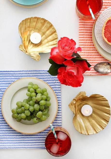 Hazlo tú: Portavelas dorados para las noches de verano