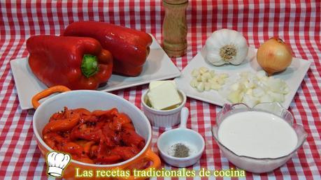 Receta fácil de salsa de pimientos rojos