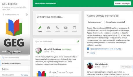 GEG Google Educator Groups, una plataforma para educadores de todo el mundo