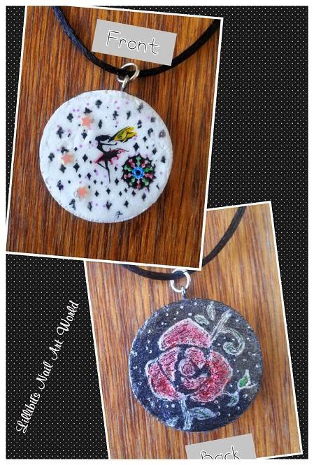 Colgantes de corcho y esmaltes