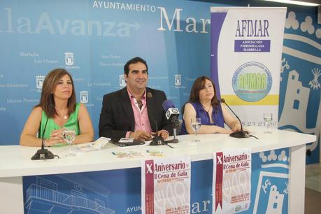 El Ayuntamiento de Marbella respalda a la Asociación Afimar con su Cena de Gala para conmemorar el 10º aniversario
