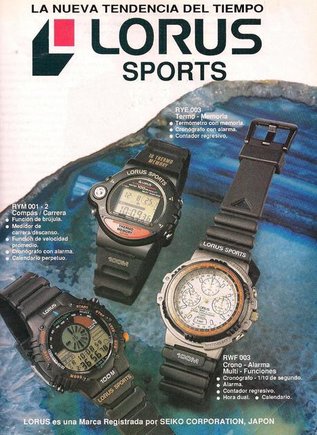 REVISTA NOTAS DE VUELO: RELOJ LORUS SPORTS.